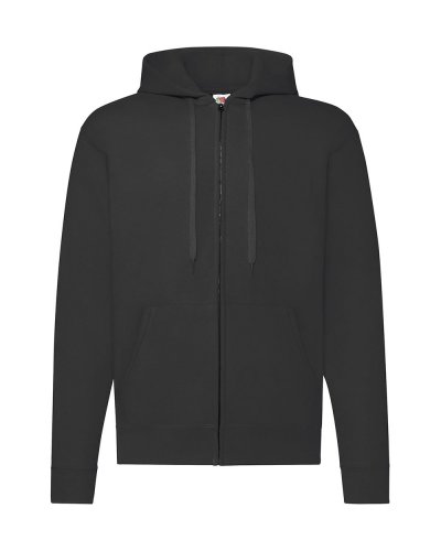 Felpa classica con cappuccio Nero
