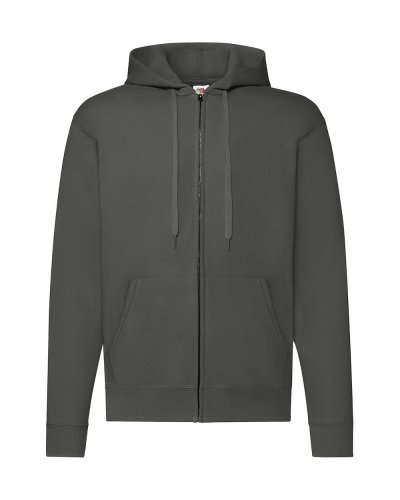 Felpa classica con cappuccio Light graphite