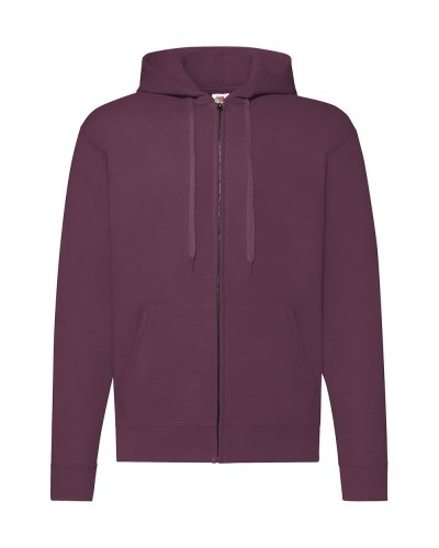 Felpa classica con cappuccio Burgundy
