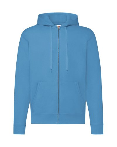 Felpa classica con cappuccio Azure blue