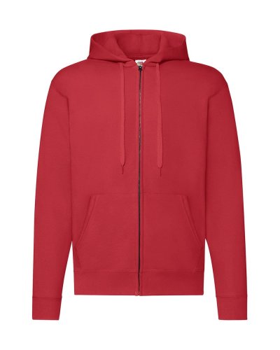 Felpa classica con cappuccio Rosso