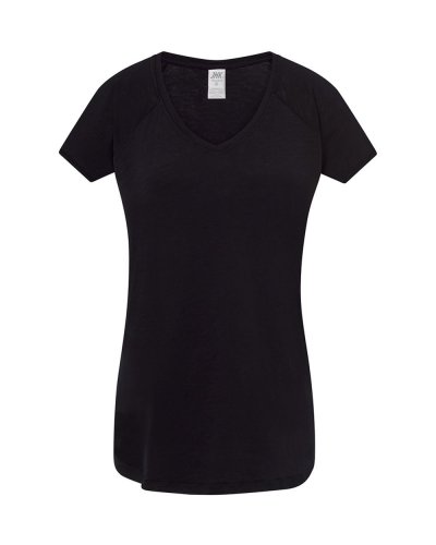 T-SHIRT urban slub lady Black