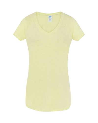 T-SHIRT urban slub lady Light Yellow Neon