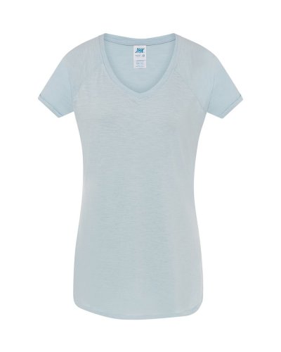 T-SHIRT urban slub lady Sky Neon
