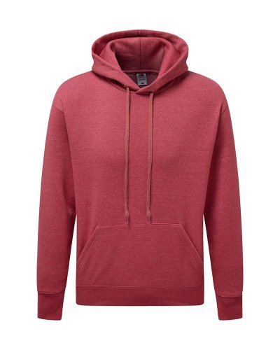Felpa uomo premium con cappuccio Vintage Heather Red