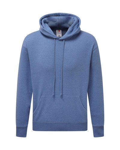 Felpa uomo premium con cappuccio Retro Heather Royal