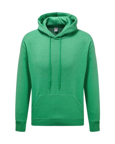 Felpa uomo premium con cappuccio Retro Heather Green