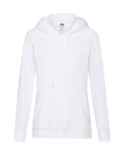 Felpa donna leggera con cappuccio Lightweight Hooded Bianco
