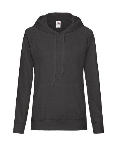 Felpa donna leggera con cappuccio Lightweight Hooded Nero