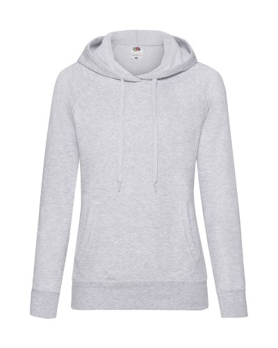 Felpa donna leggera con cappuccio Lightweight Hooded Heather grey