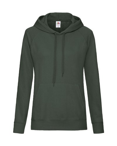 Felpa donna leggera con cappuccio Lightweight Hooded Bottle green