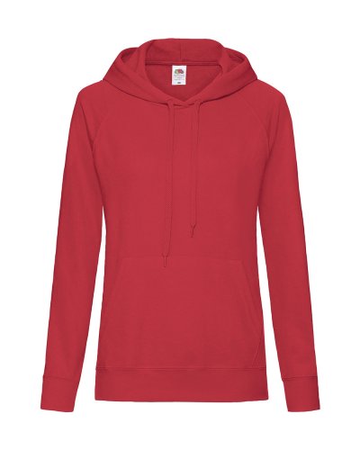Felpa donna leggera con cappuccio Lightweight Hooded Rosso