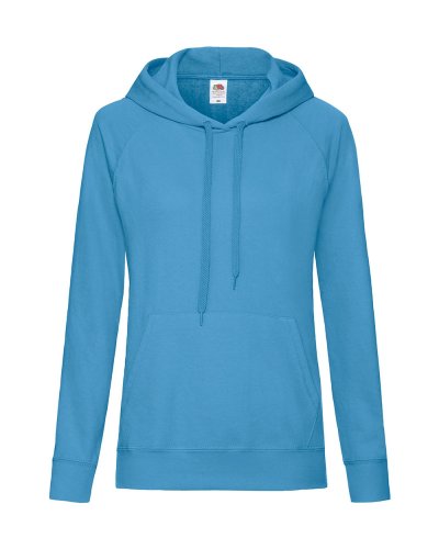 Felpa donna leggera con cappuccio Lightweight Hooded Azure blue