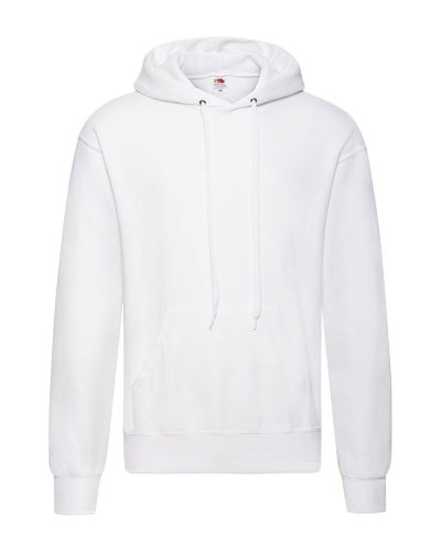 Felpa classica con cappuccio Hooded Bianco