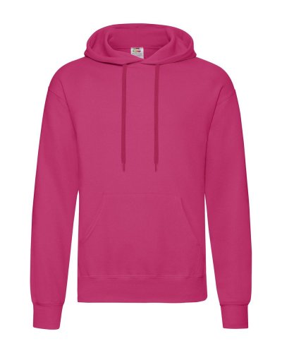 Felpa classica con cappuccio Hooded Fucsia