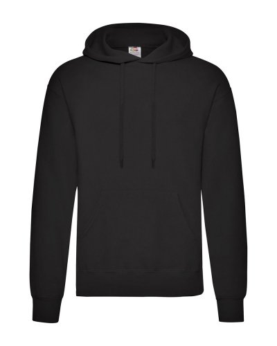 Felpa classica con cappuccio Hooded Nero