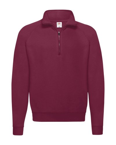 Felpa classica con 1/2 cerniera Burgundy