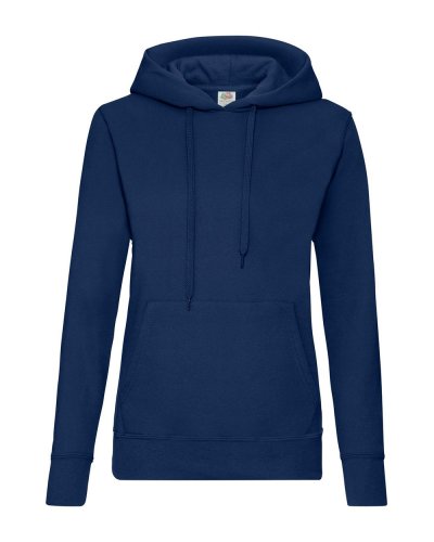 Felpa classica donna con cappuccio Hooded Navy