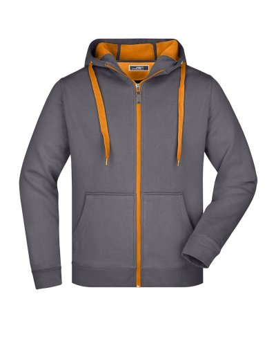 Men's Doubleface Jacket Carbon / Orange