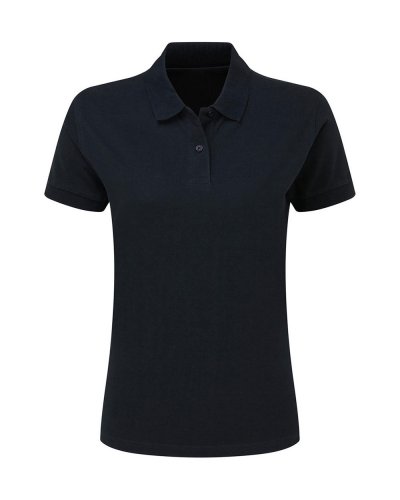 Polo donna piqué Navy