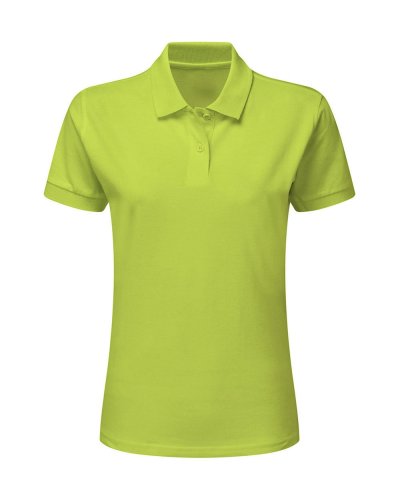 Polo donna piqué Lime