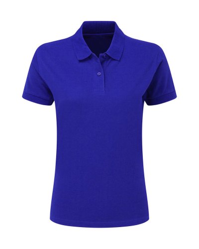 Polo donna piqué Royal Blue