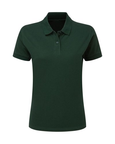 Polo donna piqué Bottle Green