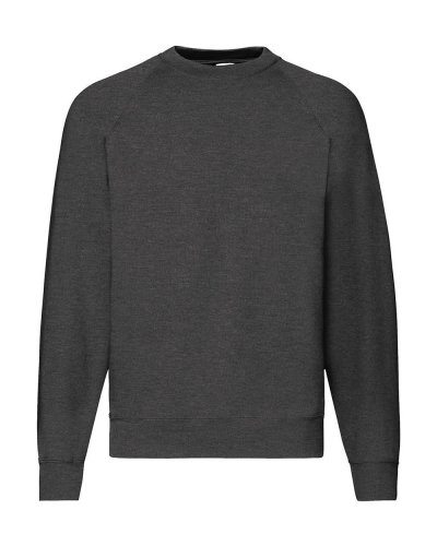 Felpa con maniche raglan Dark Heather Grey