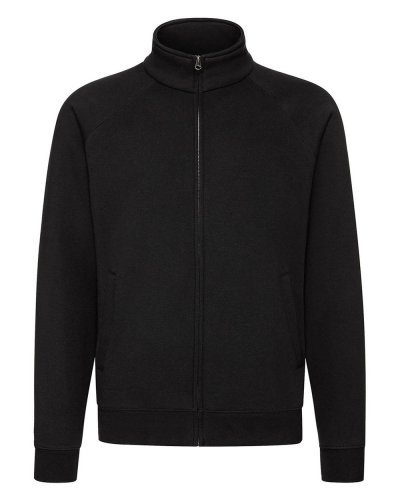 Felpa Premium con cerniera intera Nero