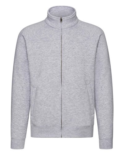 Felpa Premium con cerniera intera Heather grey