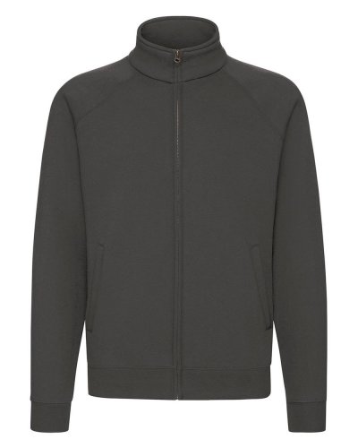 Felpa Premium con cerniera intera Light graphite
