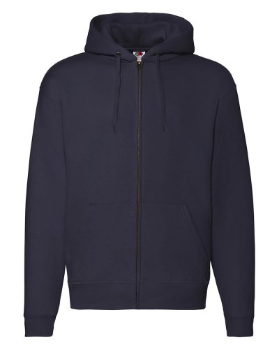 Felpa premium con cappuccino e cerniera intera Hooded Zip Deep navy