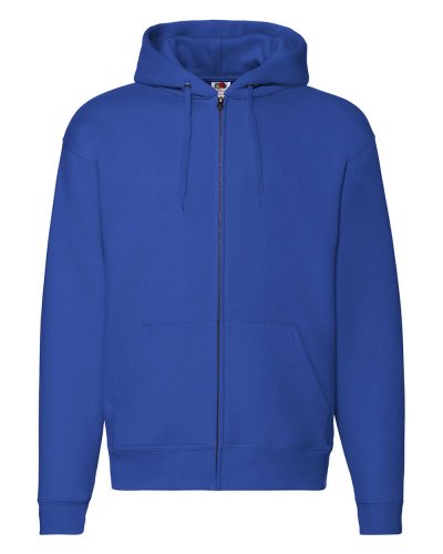 Felpa premium con cappuccino e cerniera intera Hooded Zip Royal blue