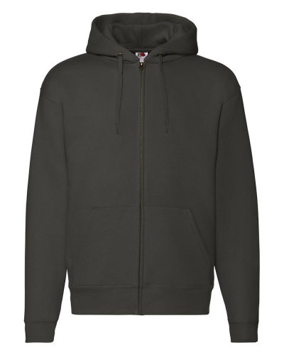 Felpa premium con cappuccino e cerniera intera Hooded Zip Charcoal