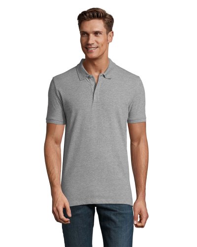Polo Phoenix Men Grigio Medio Melange