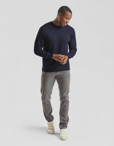 Felpa leggera a girocollo Set-In