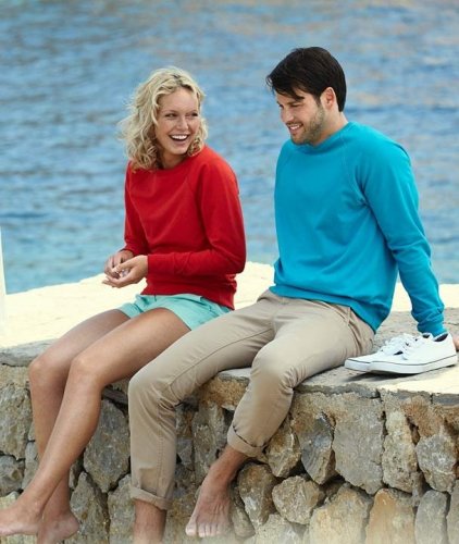 Felpa donna leggera maniche raglan