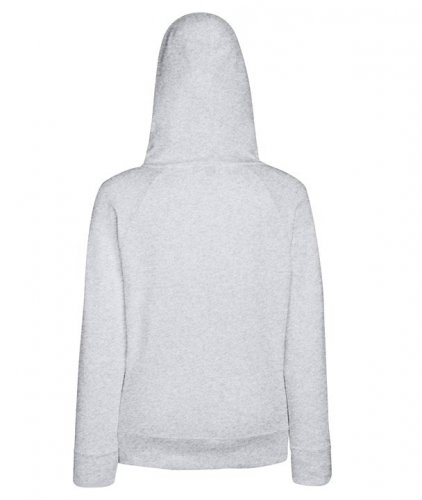 Felpa donna leggera con zip intera e cappuccio