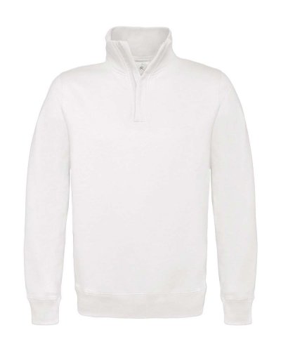 Felpa con cerniera 1/4 White