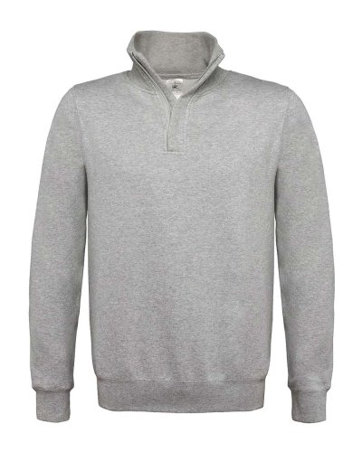 Felpa con cerniera 1/4 Heather Grey Fog