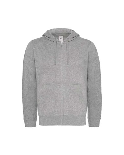 Hooded Full Zip /Men Heather Grey Fog