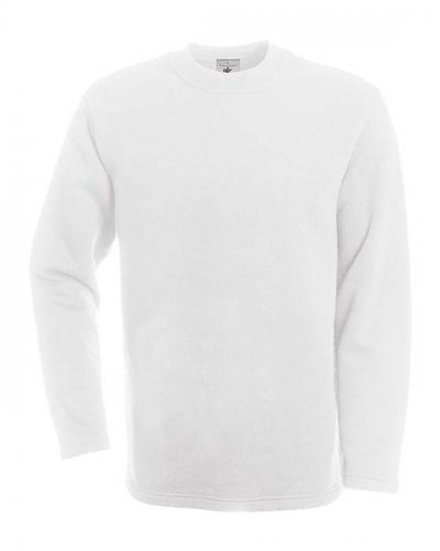 Men's open hem sweatshirt White