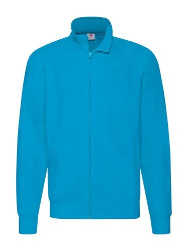 Leichte Fleecejacke mit Reißverschluss von Fruit of the Loom Raglanärmel
