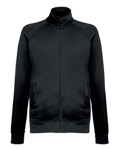 Felpa giacca leggera con zip Nero