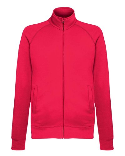 Felpa giacca leggera con zip Rosso