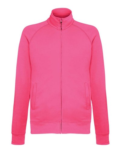 Felpa giacca leggera con zip Fucsia