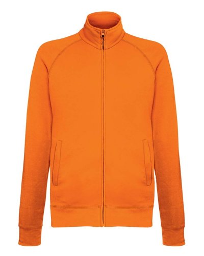 Felpa giacca leggera con zip Arancione