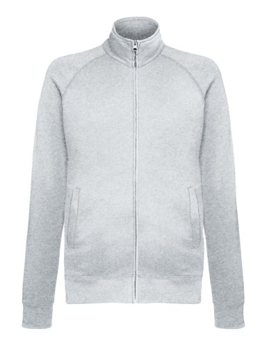 Felpa giacca leggera con zip Heather grey