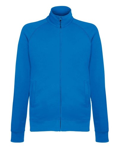 Felpa giacca leggera con zip Royal blue