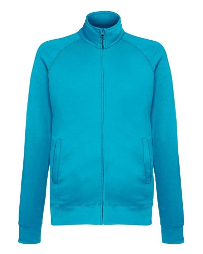 Felpa giacca leggera con zip Azure blue